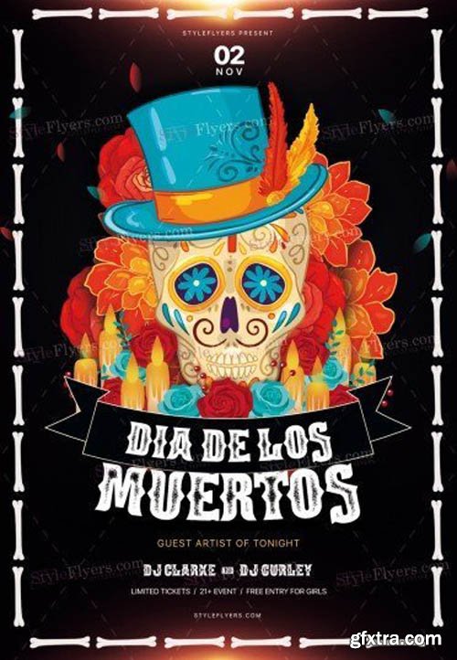 Dia De Los Muertos V3010 2019 PSD Flyer Template