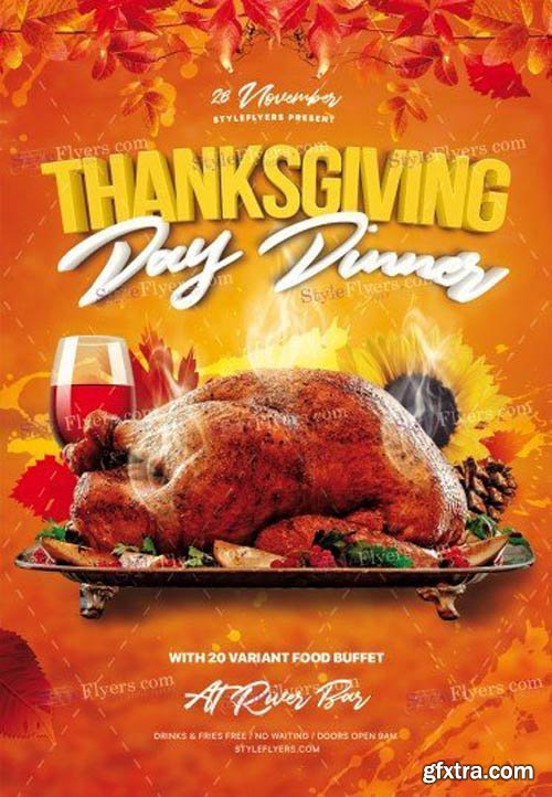 Thanksgiving Day V2910 2019 PSD Flyer Template