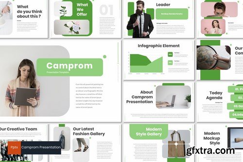 Camprom - Powerpoint Google Slides and Keynote Templates