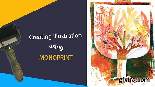 Creating illustration with Monoprint