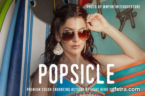 CreativeMarket - Popsicle Photoshop Action 4100061