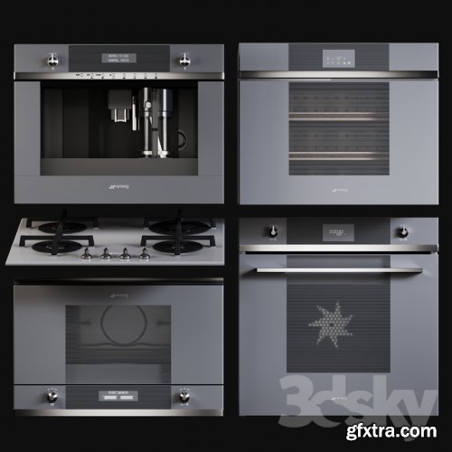 Kitchen Appliances Smeg Linea 3d model