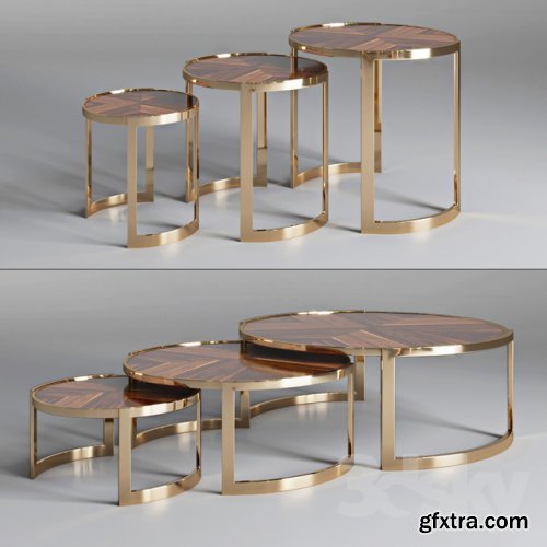 Coffee table ANYA Fendi Casa 3D model