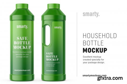 CreativeMarket - Household bottle mockup 3752064