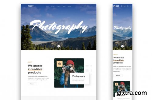 Photography Responsive Landing Page