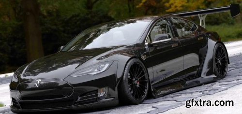 Tesla Model S Street Edition 3d model