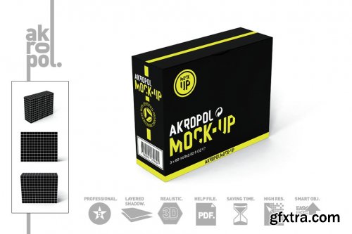 CreativeMarket - Black Box Mock Up 4125726