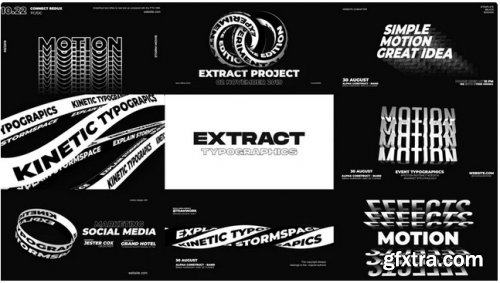 Extract Typographics Pack - After Effects 302609