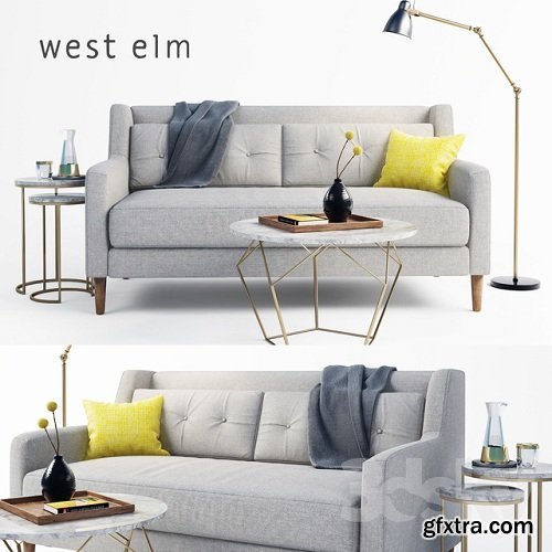 West elm sofa set