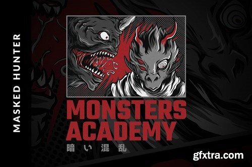 Monster Academy T-Shirt Design