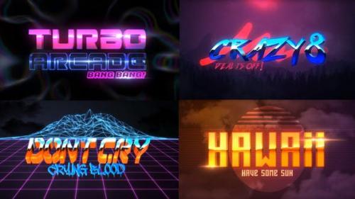 Videohive - 80S 4 Pack Logo Intro - 23970681