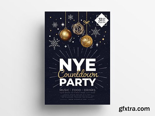 New Year\'s Eve Party Flyer Layout 299565936