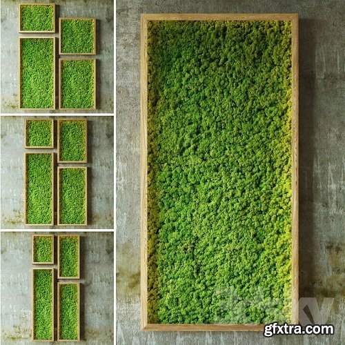 Moss walls 3d Model