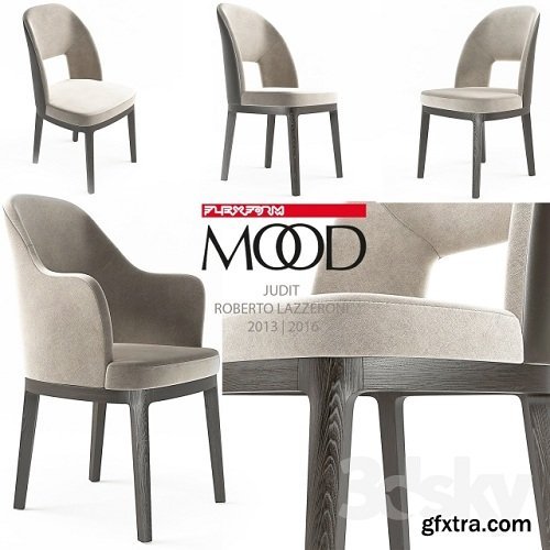Chairs Judit Flexform 3d Model
