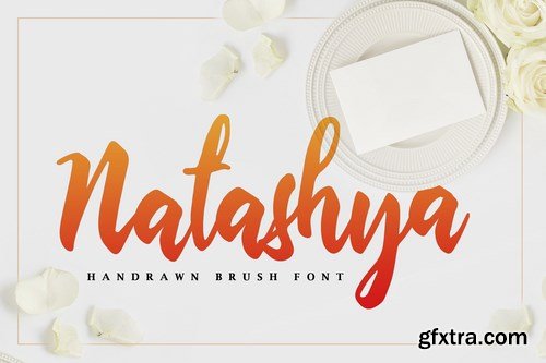 Natashya - Hand-drawn Brush Font