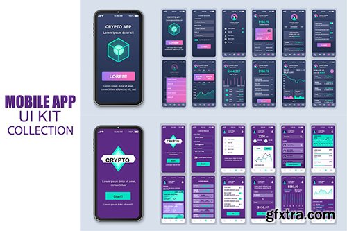 Big Collection Blockchain Mobile App Ui Kit Screen