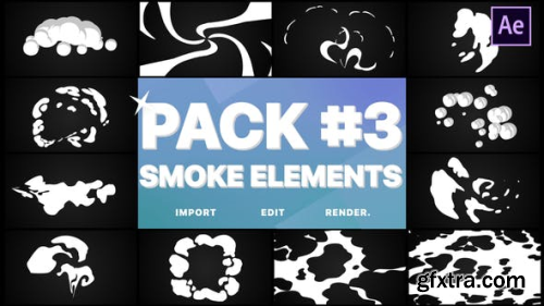 VideoHive Smoke Elements Pack 03 24982090