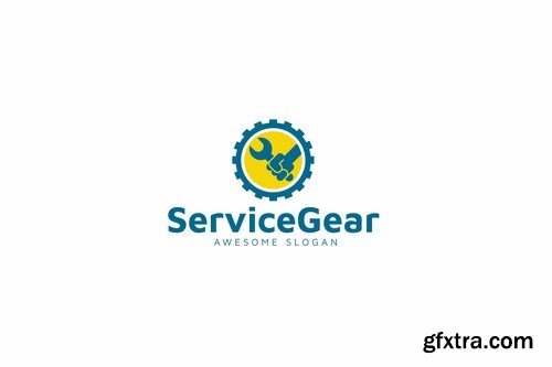 Service Gear Logo Template