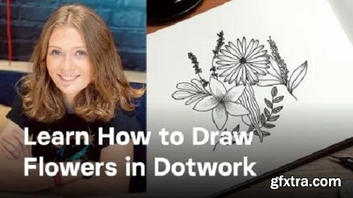 Illustration: Learn How to Draw Flowers in Dotwork