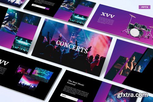 Concerts - Powerpoint Google Slides and Keynote Templates