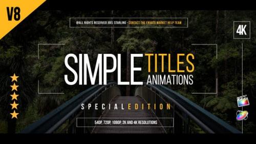 Videohive - Gold Simple Titles (Special Version) for FCPX - 22449115