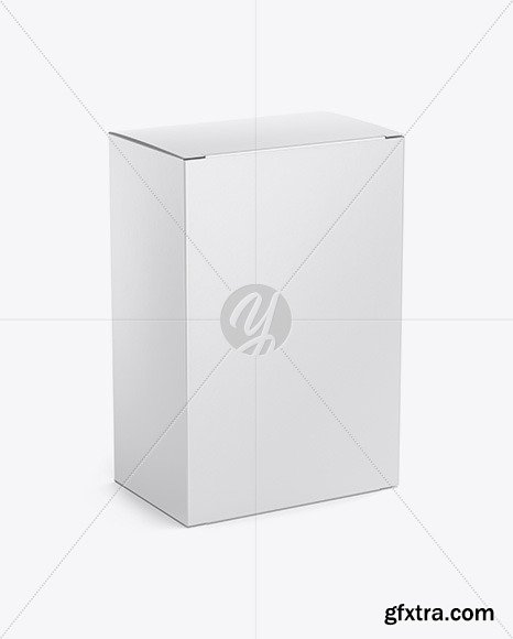Matte Paper Box with Metallic Bag Mockup 51003