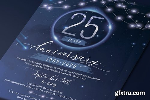 Stars Anniversary Invitation