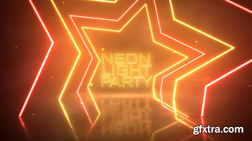 Videohive Neon Light Party Opener 24969984
