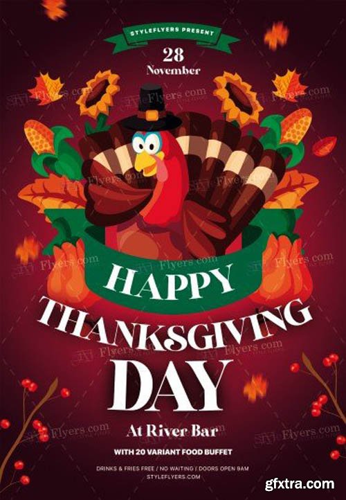 Thanksgiving Day V0811 2019 PSD Flyer Template