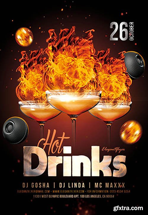Hot Drinks V0911 2019 PSD Flyer Template