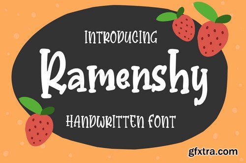 Ramenshy - Handwritten Font