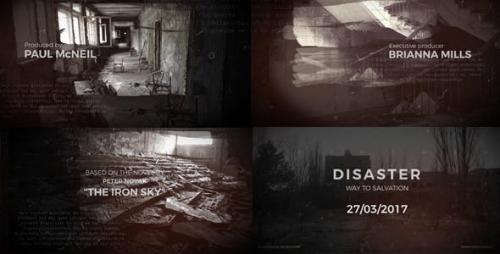 Videohive - Disaster - Movie Titles + Teaser - 18297728