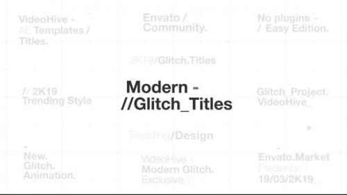 Videohive - Modern Glitch Titles - 23494883