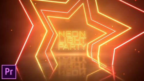 Videohive - Neon Light Party Opener - Premiere Pro - 25045358