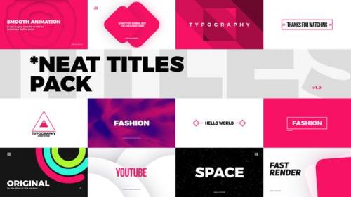 Videohive - Neat Titles Pack - 24085958