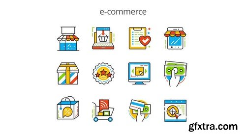 E Commerce - Flat Animation Icons AFTER EFFECTS