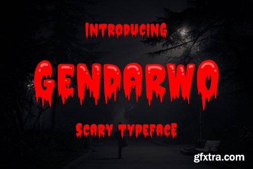 Gendarwo - Scary Typeface