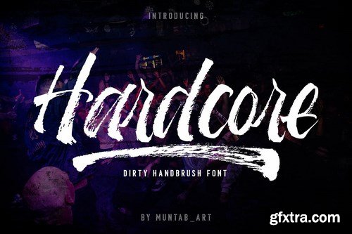 CM - Hardcore Hand Brush Font 4278073