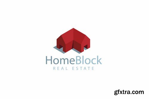 Home Block Logo Template