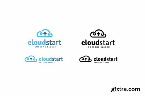 Cloud Start Logo Template