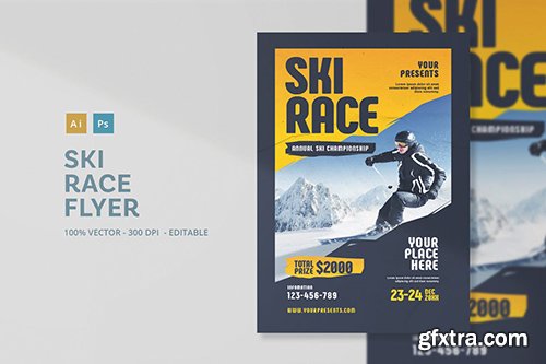 Ski Race Flyer