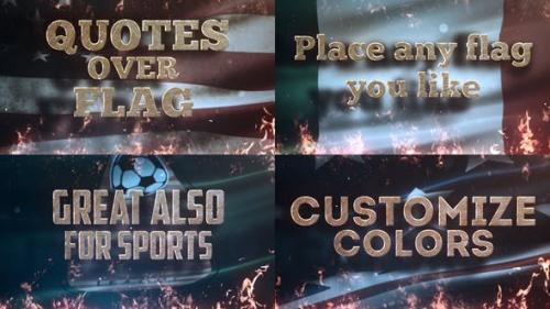 Videohive - Quotes Over Flag - 22634481