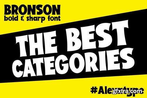 BRONSON - Bold and Sharp font