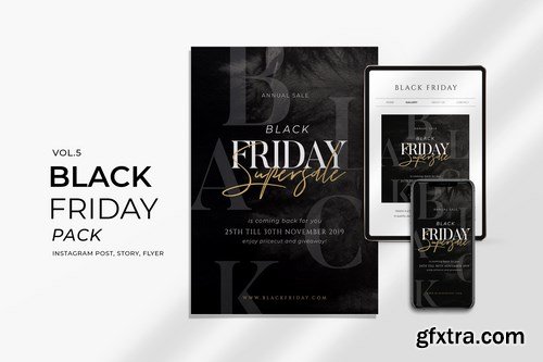 Black Friday Promotion Flyer and Instagram Vol. 5