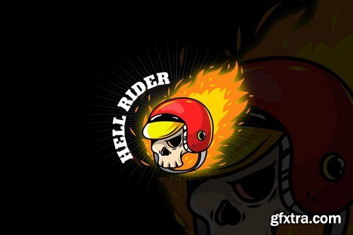 hell rider - Mascot & Esport Logo