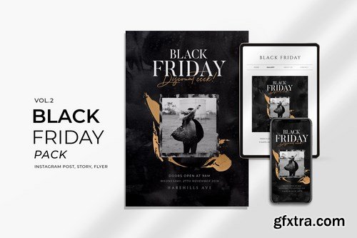 Black Friday Promotion Flyer and Instagram Vol. 2