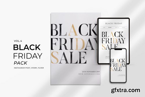 Black Friday Promotion Flyer and Instagram Vol. 4