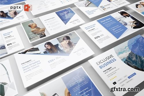 EXCLUSIVE BUSINESS Powerpoint, Keynote and Google Slides Templates