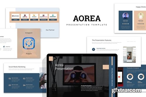 Aorea : Socmed Marketing Pitch Deck Keynote