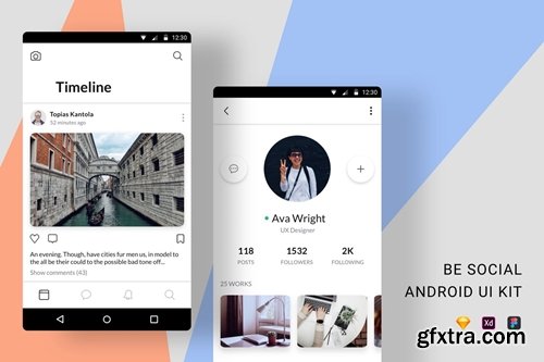 Be Social Android UI Kit